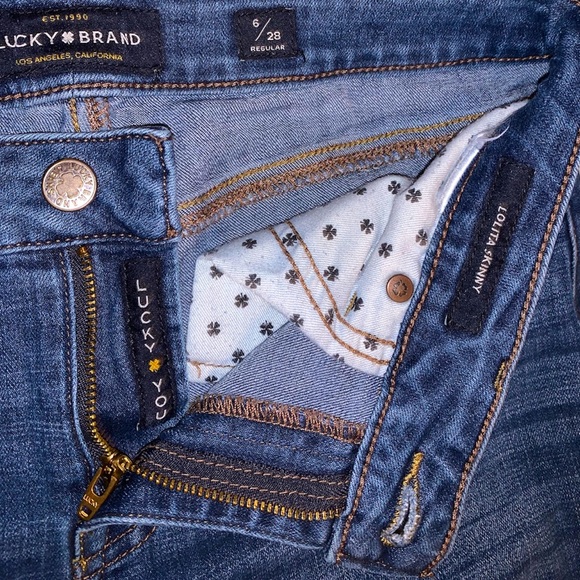 Lucky Brand Lolita Skinny Jeans Size 6/28 Reg - Picture 6 of 9
